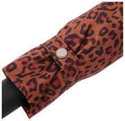 Ombrello Roka Waterloo in nylon riciclato - Mini Leopard Brown