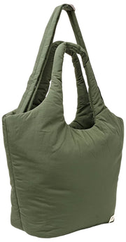 Borsa a tracolla Taslon media Roka Oxford - Verde oliva