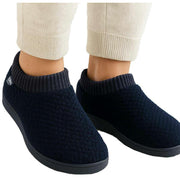 isotoner-popcorn-full-back-bootie-slippers---navy-34523385
