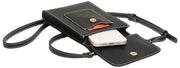 Borsa a tracolla per telefono Alice Wheeler London Sloane - Nera