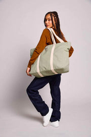 Borsa da weekend Hindbag Jean - Verde argilla