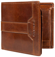 Portafoglio bifold Dents Itchen Coin - Marrone cognac