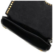 Borsa a tracolla Campomaggi Gloria Pochette Stud - Nera
