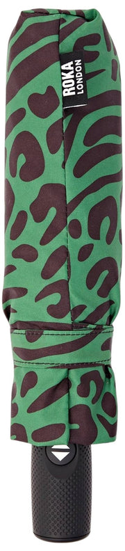 Ombrello Roka Waterloo in nylon riciclato - Verde carciofo