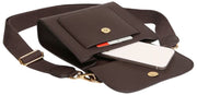 Borsa a tracolla Alice Wheeler London Bloomsbury - Marrone cioccolato