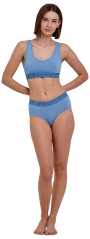 Bralette a bustino in confezione da 2 Falke Daily Comfort - blu/beige