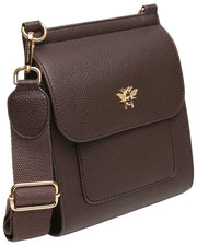 Borsa a tracolla Alice Wheeler London Bloomsbury - Marrone cioccolato