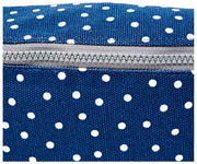 Marsupio in tela di cotone Roka Mill Hill - Pois blu scuro