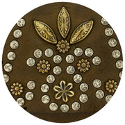 Borsa porta cellulare Campomaggi Siena Stud - Verde militare