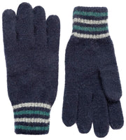 Guanti Dents Salcombe in maglia a coste - Blu scuro