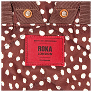 Zaino medio Roka Canfield B in tela riciclata - Spot marrone