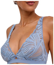 Bralette a triangolo Falke Delicate Touch - Acciaio blu