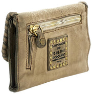 Portamonete Campomaggi Cortona Stud - Grigio cemento