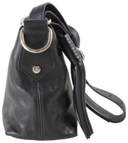 Borsa a tracolla in pelle morbida Vivienne Westwood Emma - Nera