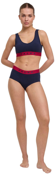 Confezione da 2 bralette bustier Falke Daily Comfort Print - Nero/Rosso