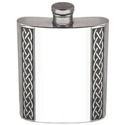 english-pewter-company-6oz-embossed-celtic-band-flask---silver-34473033