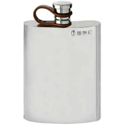 english-pewter-company-6oz-plain-leather-flexi-cap-hip-flask---silver-34310870