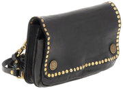 Borsa a tracolla Campomaggi Gloria Pochette Stud - Nera