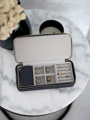 Portagioie da viaggio grande con cerniera Stackers - Blu navy