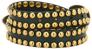 Cintura Campomaggi Ametista Stud in pelle - Verde Bottiglia