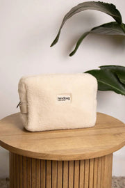 Borsa da toilette Hindbag Leon Teddy - Bianco artico
