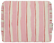 Borsa da toilette Hindbag Alix extra large - strisce rosa/rosse