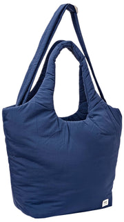 Borsa a tracolla Roka Oxford Taslon media - Blu cobalto intenso