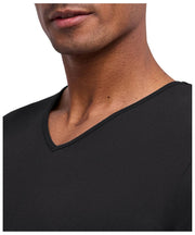 T-shirt Falke Daily senza cuciture con scollo a V - nera