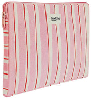 Custodia Hindbag Ava piccola per laptop da 13 pollici - strisce rosse/rosa