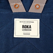 Zaino Roka Hampton piccolo in tela di cotone - Blu ammiraglio