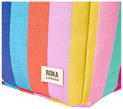 Borsa per il pranzo in tela di cotone Roka Hampstead - Ampia multiriga