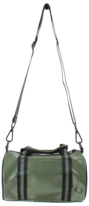 Borsa cilindrica mini classica Fred Perry - Corona d'alloro verde/nera