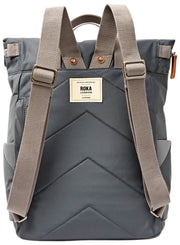 Zaino medio Roka Canfield B in nylon riciclato - Grigio Beluga