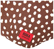 Marsupio in tela di cotone Roka Mill Hill - Pois marrone