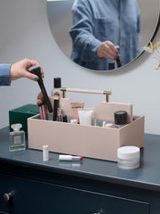 Organizer per cosmetici supersize Stackers - Blush/Oro