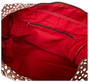 Borsa tote media in tela di cotone Roka Sloane - Macchia marrone