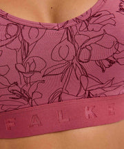 Bralette bustino in confezione da 2 con stampa Falke Daily Comfort - rossa