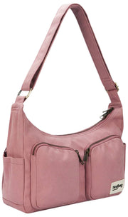 Borsa a tracolla multitasche Hindbag Emile - rosa cipria