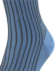 Calzini a strisce Falke Oxford - Blu del flusso di mais