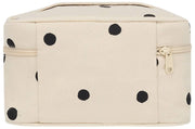 Borsa da toilette Gaspard Hindbag - a pois bianco sporco