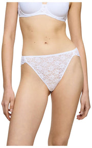 Slip Tai a gamba alta Triumph Amourette - Bianco