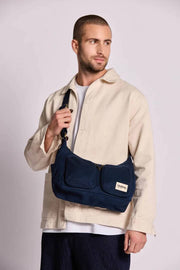 Borsa a tracolla multitasche Hindbag Emile - Blu navy