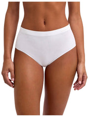 Slip a vita media senza cuciture Falke Daily - bianco