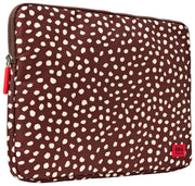 Custodia per laptop in tela riciclata Roka Brick Lane - Macchia marrone