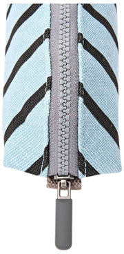 Custodia piccola in tela di cotone Roka Tate - striscia blu