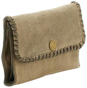 Portamonete Campomaggi Cortona Stud - Grigio cemento