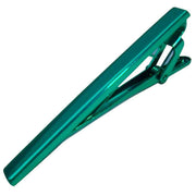 Bassin and Brown Plain Metallic Tie Bar - Green