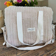 Moon Nude Borsa per pannolini Teddy - Marrone/Crema