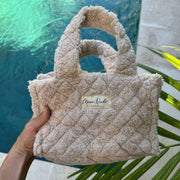 Moon Nude Teddy Mini Borsa Shopper - Marrone/Crema