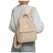 Zaino con patta Teddy Moon Nude - Marrone/Crema